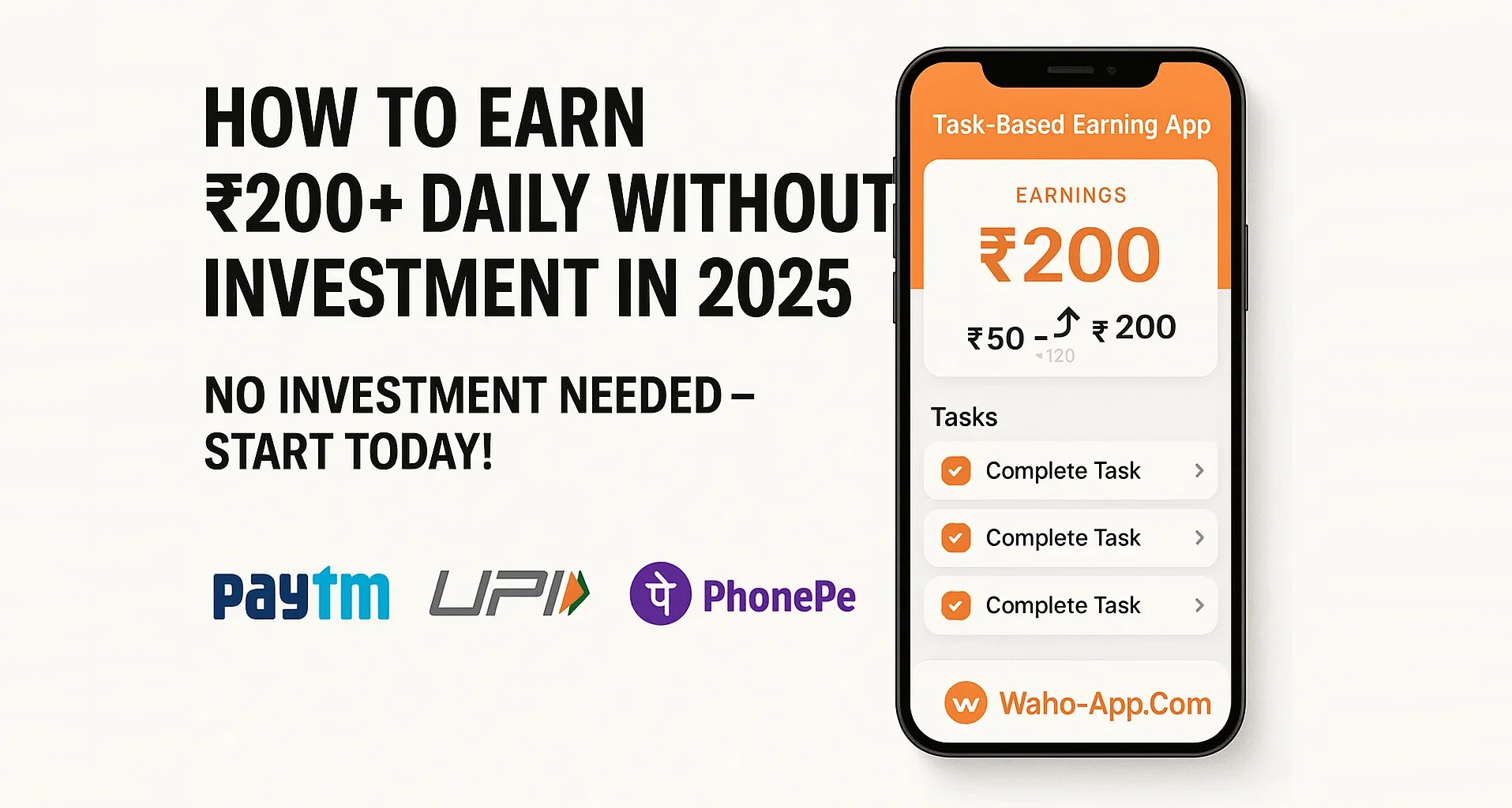 How to Earn ₹200+ Daily Without Investment in 2025